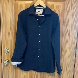 JOSEPH ABBOUD Mens Linen blend sport Shirt M